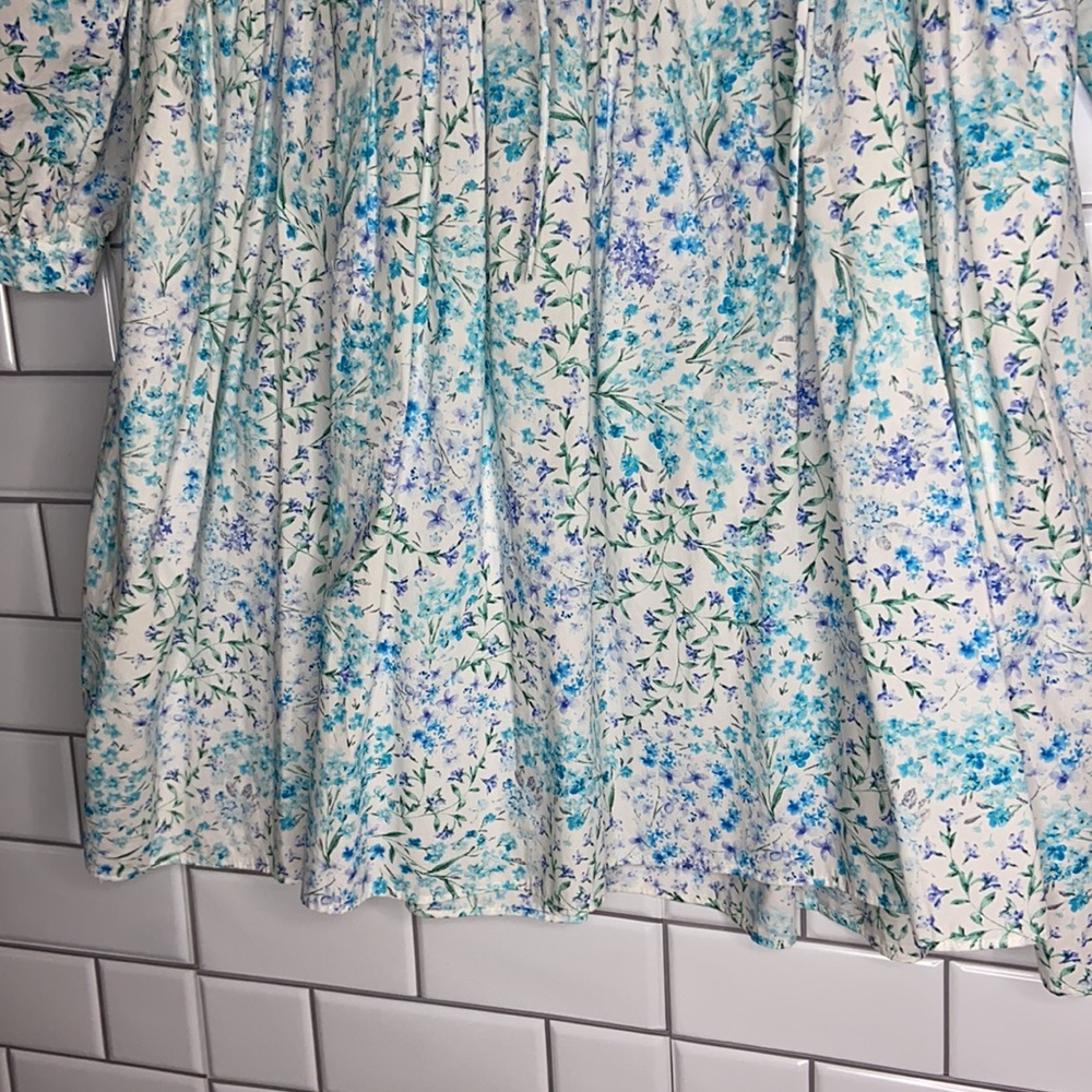 Zara bloggers fave floral flounce hem mini dress - Picture 4 of 13